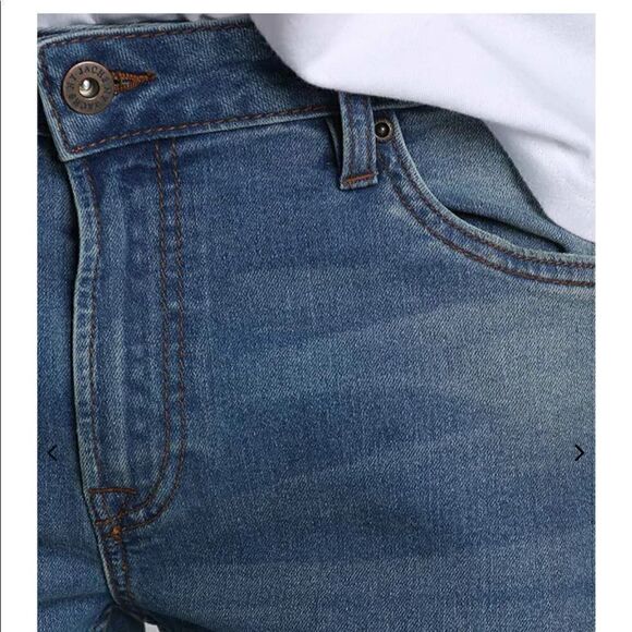 NWT Jachs New York Mens Light Wash Low Rise Slim Fit Denim Jeans Size 34x32 - Picture 2 of 9
